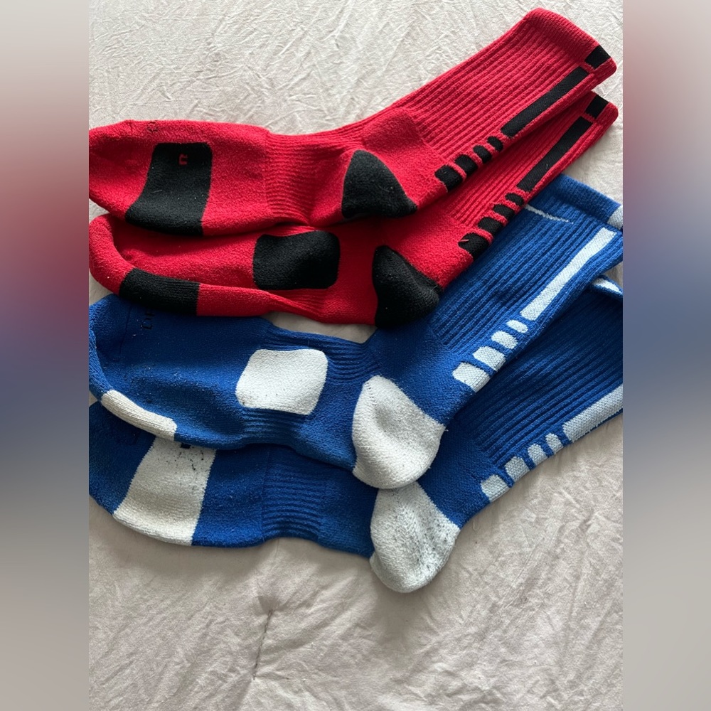 NIKE Elite Socks Men’s Size XL 12-15 Worn 2 Pair